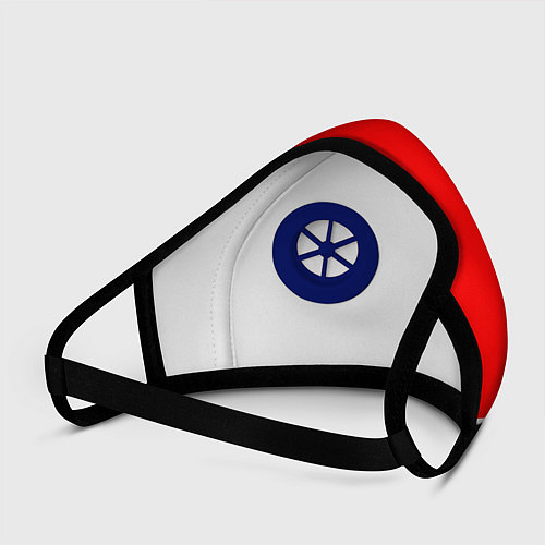 Маска с клапаном Алексей: сделано в СССР / 3D-Синий – фото 3