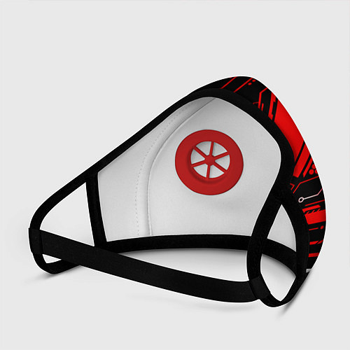 Маска с клапаном CS:GO - Павел / 3D-Красный – фото 3