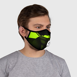 Маска с клапаном CS:GO Carbon Form, цвет: 3D-белый — фото 2