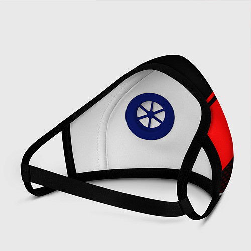 Маска с клапаном CS:GO Red Carbon / 3D-Синий – фото 3