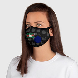 Маска с клапаном GUSSI: Little Style, цвет: 3D-синий