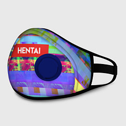 Маска с клапаном Hentai TV, цвет: 3D-синий — фото 2