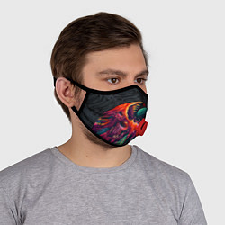 Маска с клапаном CS:GO Hyper Beast Original, цвет: 3D-красный — фото 2