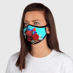 Маска с клапаном CS:GO Hyper Beast, цвет: 3D-красный