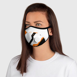 Маска с клапаном CS:GO Asiimov Light, цвет: 3D-белый