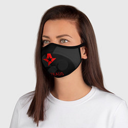 Маска с клапаном Astralis: Black Style, цвет: 3D-черный