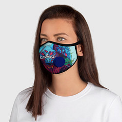 Маска с клапаном CS:GO Hyper Beast, цвет: 3D-синий