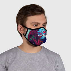 Маска с клапаном CS:GO Hyper Beast, цвет: 3D-синий — фото 2