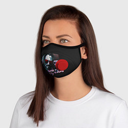 Маска с клапаном Cyberpunk 2077: City to Burn, цвет: 3D-красный