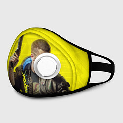 Маска с клапаном Cyberpunk 2077: Jackie Wells, цвет: 3D-белый — фото 2