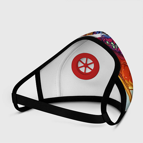 Маска с клапаном CS GO / 3D-Красный – фото 3