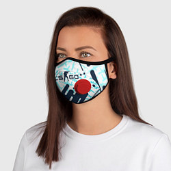 Маска с клапаном CS GO КС ГО, цвет: 3D-красный