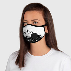 Маска с клапаном COUNTER STRIKE, цвет: 3D-черный