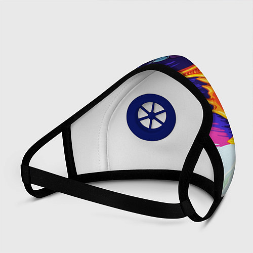 Маска с клапаном CS GO / 3D-Синий – фото 3