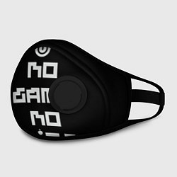 Маска с клапаном NO GAME NO LIFE, цвет: 3D-черный — фото 2
