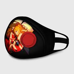 Маска с клапаном Аска Евангелион Nerv, цвет: 3D-красный — фото 2