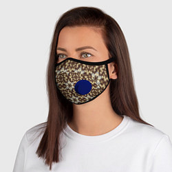 Маска с клапаном Versace узоры, цвет: 3D-синий