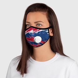 Маска с клапаном ФК ПСЖ PARIS SAINT GERMAIN, цвет: 3D-белый