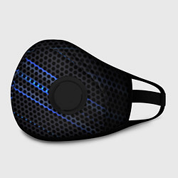Маска с клапаном СТАЛЬНАЯ СЕТКА НЕОН STEEL MESH NEON, цвет: 3D-черный — фото 2