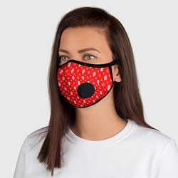 Маска с клапаном Red Dope Ski Mask Camo Dope Street Market, цвет: 3D-черный