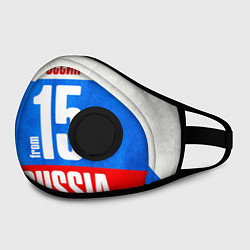 Маска с клапаном Russia: from 15 цвета 3D-черный — фото 2