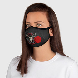 Маска с клапаном Охотничий трофей, цвет: 3D-красный
