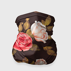 Бандана-труба Мотив из роз, цвет: 3D-принт