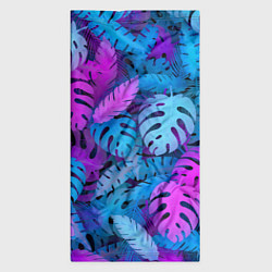Бандана-труба Сине-розовые тропики, цвет: 3D-принт — фото 2