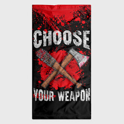 Бандана-труба Choose Your Weapon, цвет: 3D-принт — фото 2