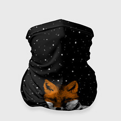 Бандана-труба Лис космонавт, цвет: 3D-принт