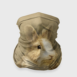 Бандана-труба Пушистый кролик, цвет: 3D-принт