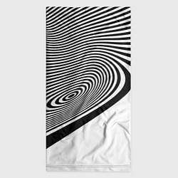 Бандана-труба Black & White Illusion, цвет: 3D-принт — фото 2