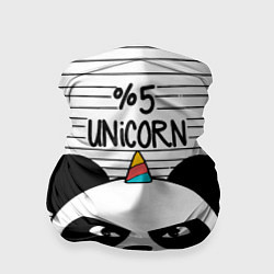 Бандана-труба 5% Unicorn – 95% Ninja, цвет: 3D-принт