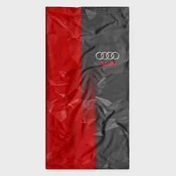 Бандана-труба Audi: Red & Grey poly, цвет: 3D-принт — фото 2