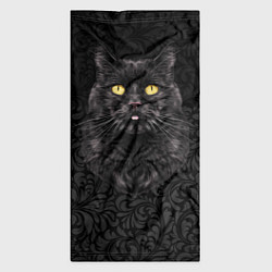 Бандана-труба Чёрный котик, цвет: 3D-принт — фото 2