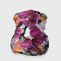 Бандана-труба Fashion Flowers, цвет: 3D-принт