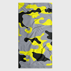 Бандана-труба Yellow & Grey Camouflage, цвет: 3D-принт — фото 2