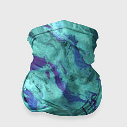 Бандана-труба Мраморные разводы, цвет: 3D-принт