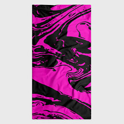 Бандана-труба Черно-розовый акрил, цвет: 3D-принт — фото 2