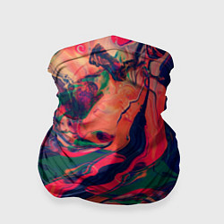 Бандана-труба Цветные разводы, цвет: 3D-принт