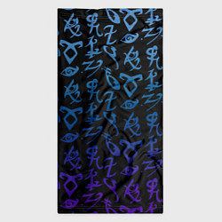 Бандана-труба Blue Runes, цвет: 3D-принт — фото 2