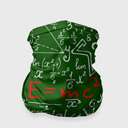 Бандана-труба E=mc2: Green Style, цвет: 3D-принт