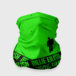 Бандана-труба BILLIE EILISH: Green & Black Tape, цвет: 3D-принт