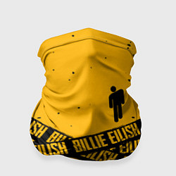 Бандана-труба BILLIE EILISH: Yellow Tape, цвет: 3D-принт
