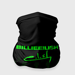 Бандана-труба Billie Eilish: Green & Black Autograph, цвет: 3D-принт