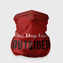 Бандана-труба Three days grace Outsider, цвет: 3D-принт