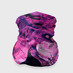 Бандана-труба Розовый разводы жидкость цвета, цвет: 3D-принт