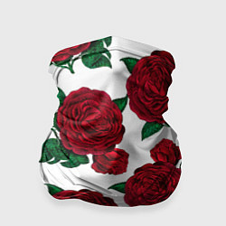 Бандана-труба Винтажные розы, цвет: 3D-принт