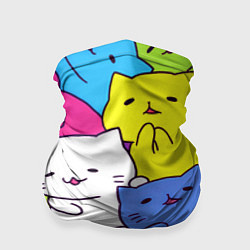 Бандана-труба МИЛЫЕ КОТЯТКИ, цвет: 3D-принт