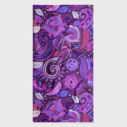 Бандана-труба Фиолетовый этнический дудлинг, цвет: 3D-принт — фото 2